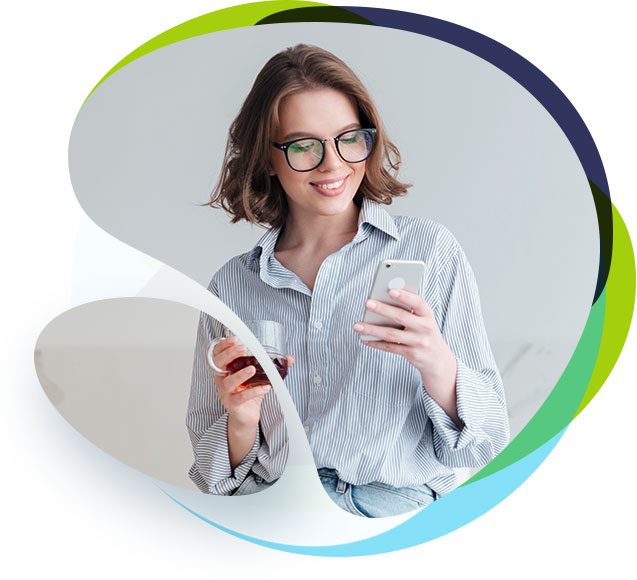 Girl with phone Girl with phone